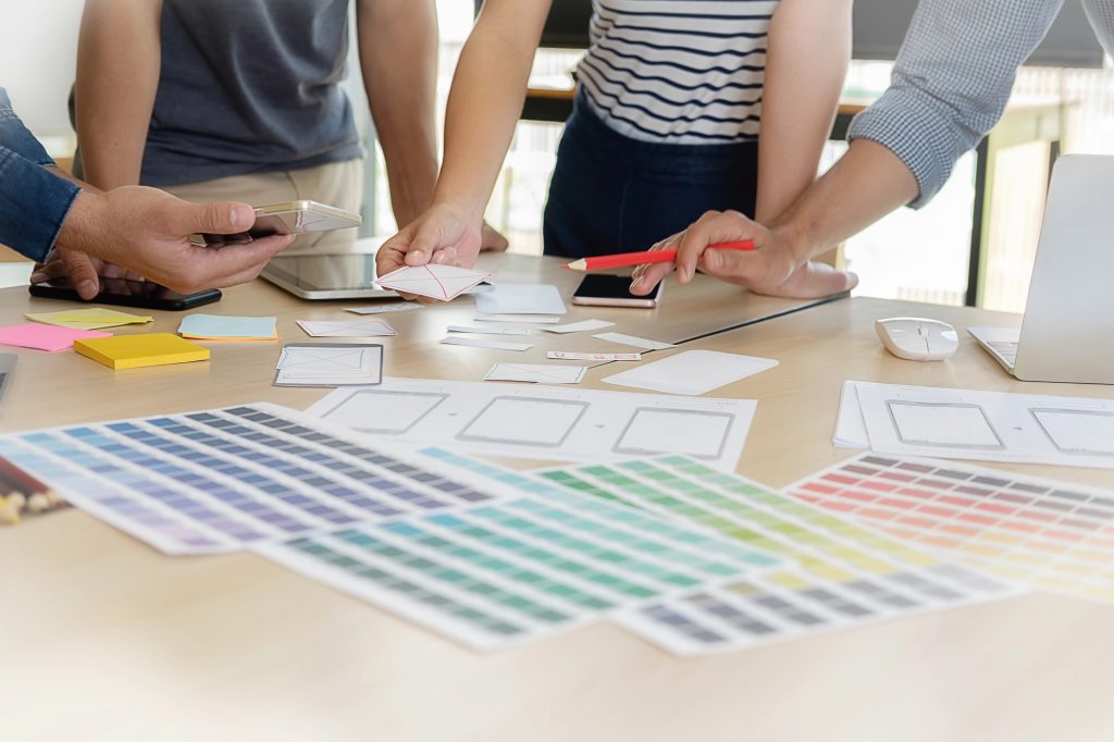 equipo de trabajo en diseño